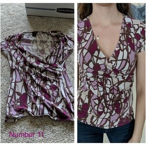 Ann Taylor Tops - Low Cut Short Sleeve Short Ann Taylor Tops - Low Cut Short Sleeve Short